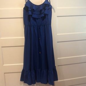 Eliza J Royal Blue Midi Dress SZ 8
